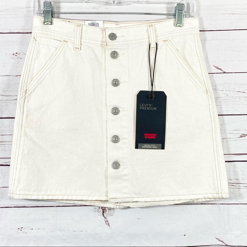 Levi's Women’s Button Front Denim Skirt Size 26